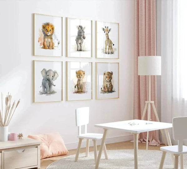 Børneplakat med dyr - "'Elefant"