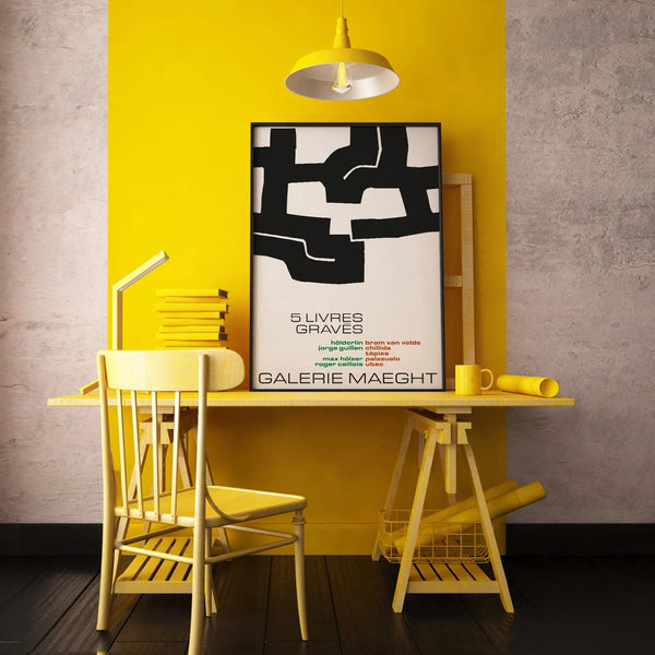 Galerie Maeght 5 Livres Plakat