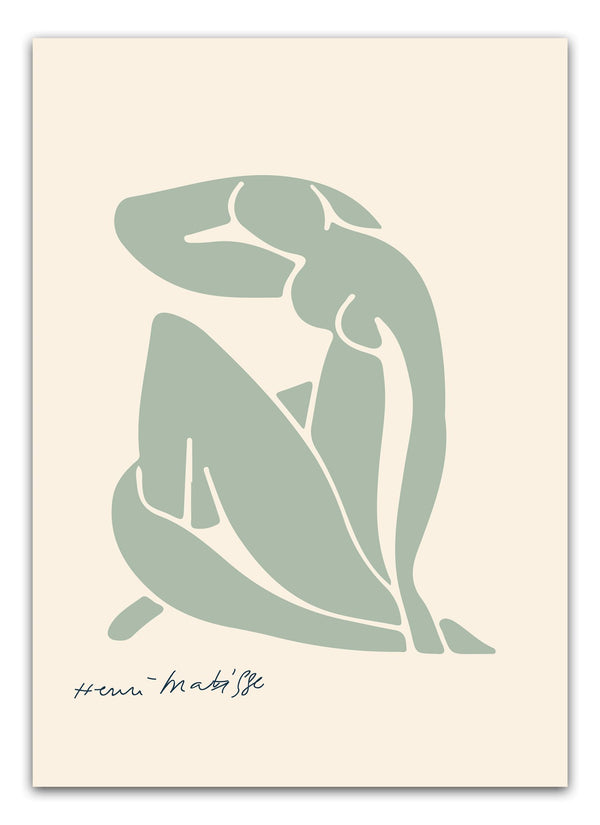 Grøn Matisse Plakat | "H. Madame" Poster | Køb Online idag
