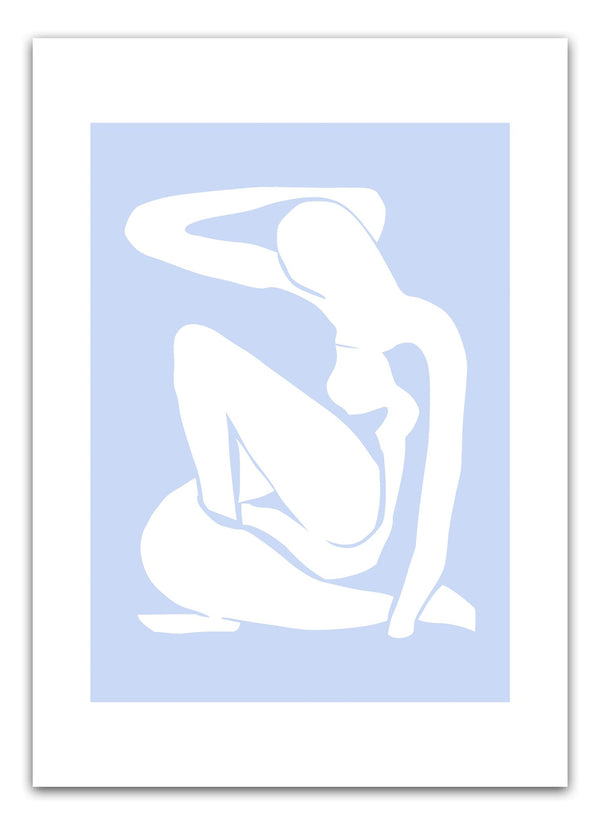 Light Blue Madame Matisse Plakat