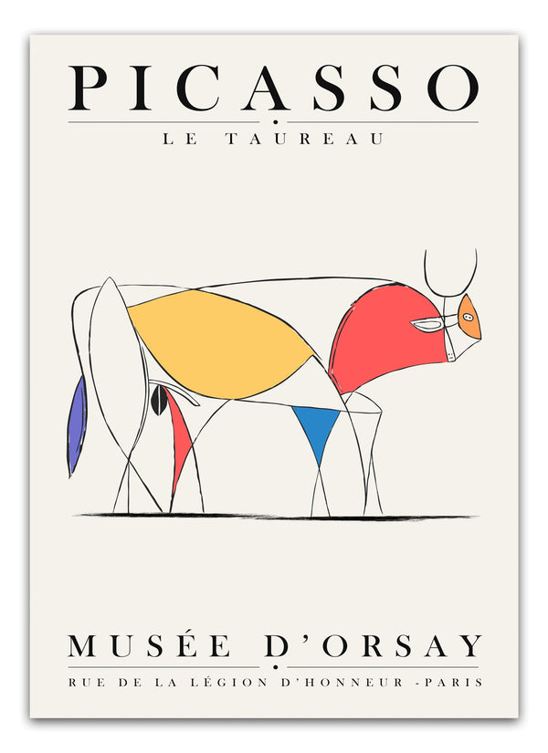 Picasso Le Taureau Plakat