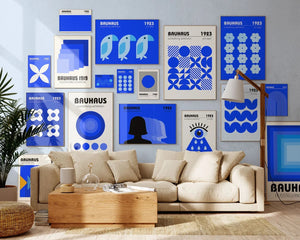 Blå plakater - Ellens Shop