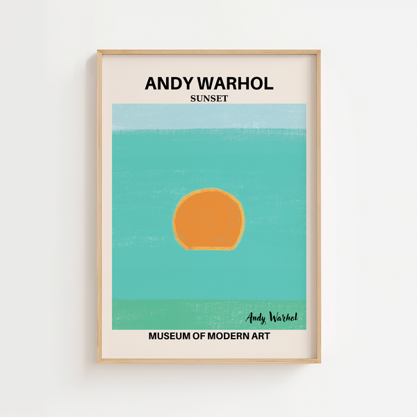 Yellow Sunset - Andy Warhol Plakat