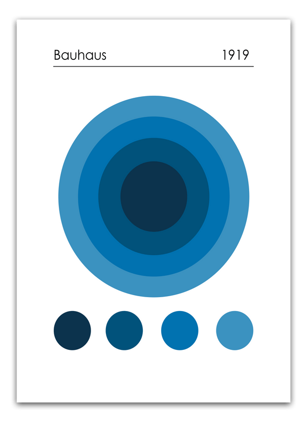 1919 Bauhaus circles Plakat