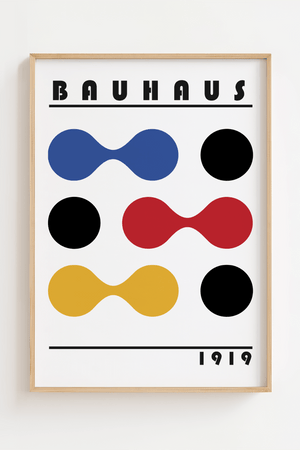 Bauhaus Dots Collide Plakat