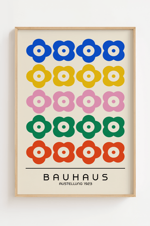 Bauhaus Flower Austellung Plakat