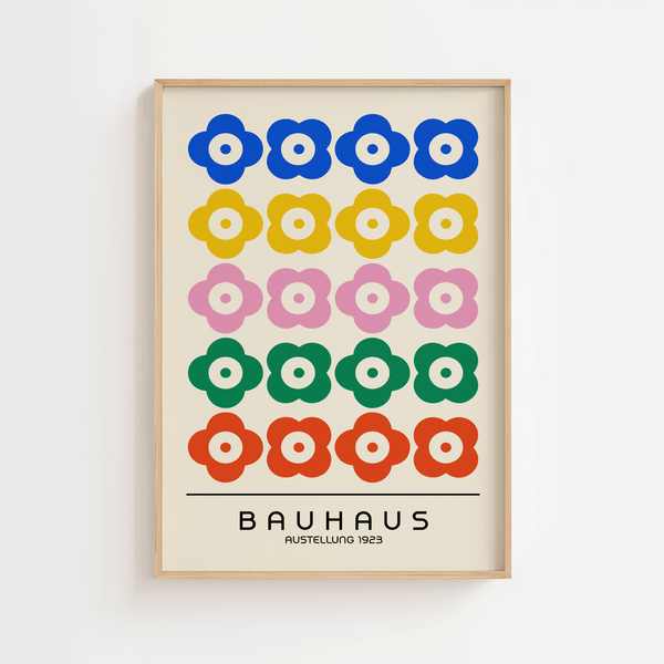 Bauhaus Flower Austellung Plakat