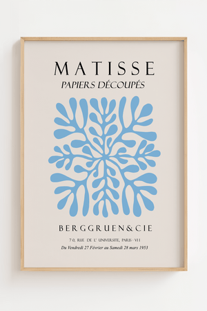 Blå Berggruen Matisse Plakat
