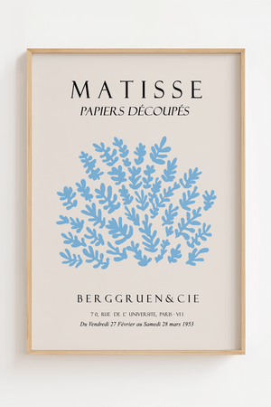 Blå Bush Matisse Plakat