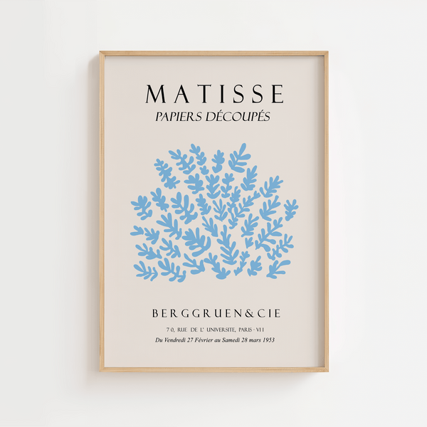 Blå Bush Matisse Plakat