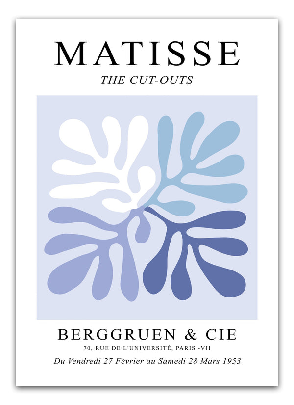 Blue Mix Cut Outs Matisse Plakat