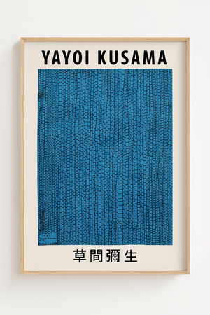 Blå Carpet Yayoi Kusama Plakat