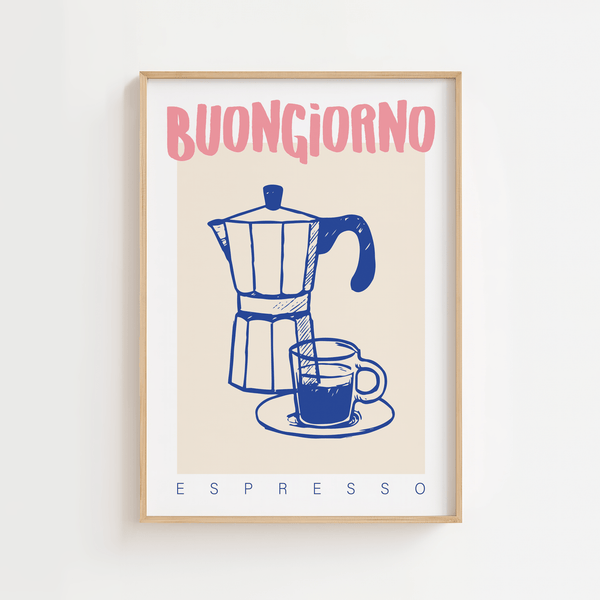 Buongiorno Espresso Plakat