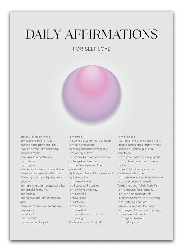 Daily Affirmations Plakat