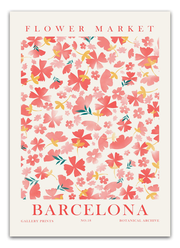 Flower Market Barcelona No.18 Plakat