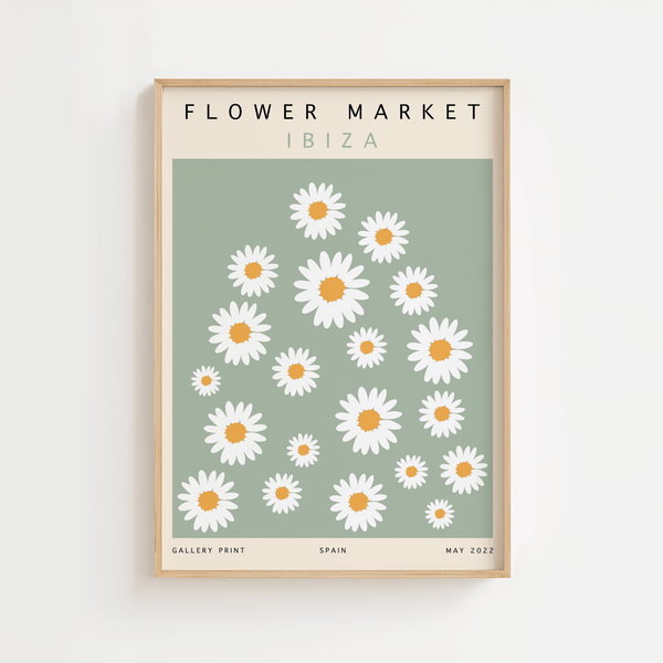 Flower market - Ibiza Plakat