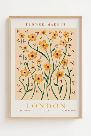 Flower Market London Gallery Plakat