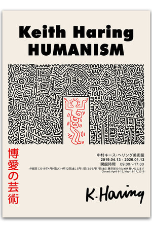 Keith Haring "HUMANISM" Plakat | Stort udvalg fra 39,-