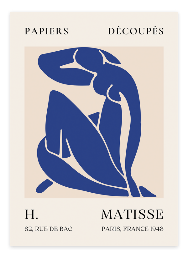 Matisse Blue Nude Plakat | Ikonisk Moderne Kunst