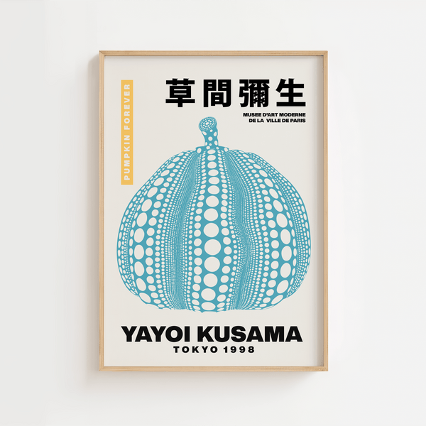 Pumpkin forever Blue Yayoi Kusama