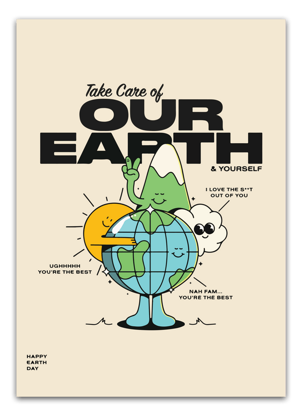 Take care of our earth Plakat
