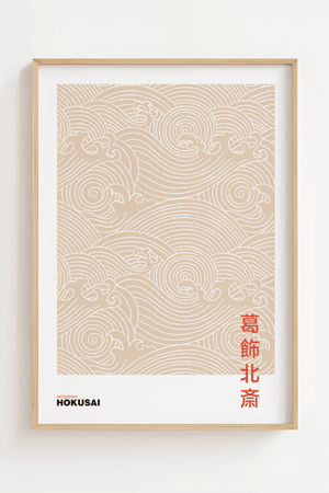 Waves of Hokusai Poster 