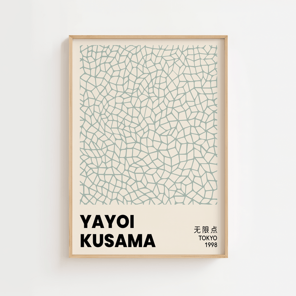 Yayoi Kusama Tokyo Green Plakat | Farverig Moderne Kunst
